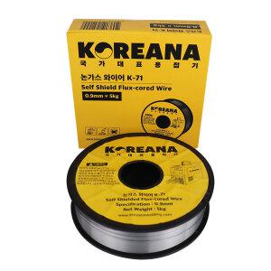 코리아나 논가스 용접봉 와이어 K-71 철용접 5KG 납땜
