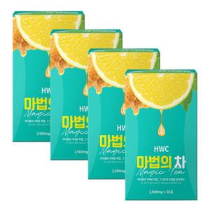 HWC 마법의 차 아이돌워터 우바홍차 레몬 녹차 30포 x 4박스
