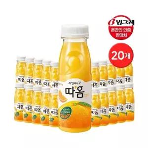 빙그레빙그레 에서 갓 따옴 오렌지주스 235ml 20개