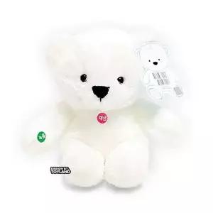 [오너클랜]누리베어 녹음인형 25cm 화이트 애착 곰인형 말하는