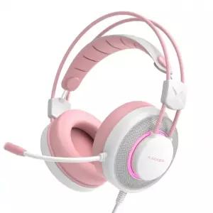 앱코 N800 가상 7.1 진동 게이밍 헤드셋 (핑크)
