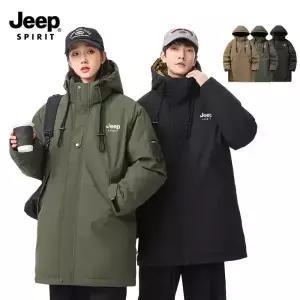지프 JEEP SPIRIT 남녀공용 아웃도어 롱패딩 패딩 점퍼 재킷 여성 남성 커플 남자 여자 JP2375
