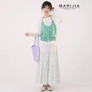 [마리지아][MARIJIA] 수채화 플라워 롱 스커트_MSKA56005