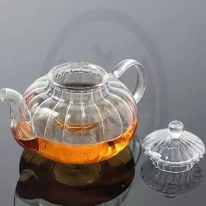 해신잡화점 호박 내열유리 티포트 600ML 보이차주전자 차망주전자