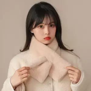 겨울 여성 밍크목도리 퍼머플러 방한 에코퍼머플러