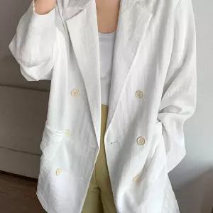 화이트린넨자켓 화이트 보리 재킷 여름 린넨 정장