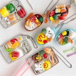 DIY 도시락 미니어처 키링 만들기 가방 열쇠고리