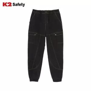 케이투세이프티 PT-F3301 데님소재 기모 겨울 바지 차콜