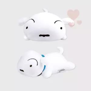 [짱구] 흰둥이 패브릭쿠션 캐릭터인형 의자쿠션