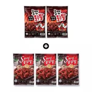 [원앙닭발] 뼈없는 S라인 불닭발 230g (3팩) + 무뼈 졸맵 닭발 150g (2팩) (국내산)