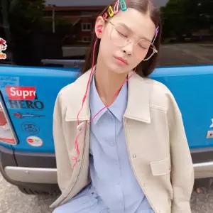[롯데백화점]씨씨콜렉트 오버사이즈 페이크 레더 점퍼 C254PSF751
