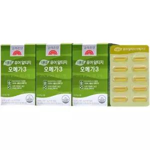 고려은단 식물성 퓨어 알티지 rTG 오메가3 60캡슐 X 3개 (6개월분)