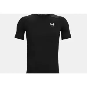언더아머 HeatGear 반팔 기능성 블랙 타이즈 1361518-001
