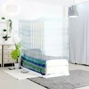 블루 사각모기장 초소 120x180x180