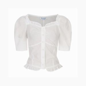 [AK수원점] [에고이스트] BLUE LABEL] 러블리 셔링 볼륨 블라우스 ES2OBL06