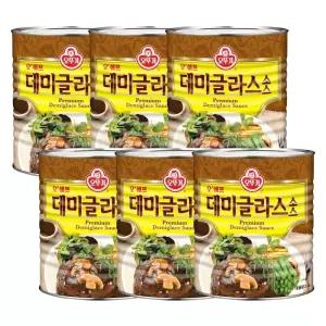 오쉐프 데미글라스소스 3KG 6개/돈까스/소스/가공/드레싱/쏘스/양념/가정용/돈가스/간편/경양식/대용량