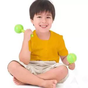 이안 아기마라카스 장난감 음악교육악기 원목마라카스 타악기