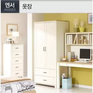 [아시안데코]데코라인 엔서 2단 사랍형 옷장 장롱 870 방문설치
