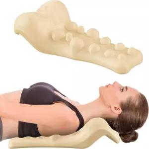 상부 허리 마사지 포인트가 있는 팬레시 목 및 어깨 릴랙서 TMJ 를 위한 경추 견인 장치 스트레칭기 정렬