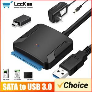2.5/3.5인치 SSD HDD SATA III 하드 드라이브 디스크 변환기용 SATA-USB 3.0 어댑터 케이블 (UASP 지원  12
