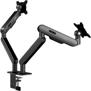 AOC AM420G 듀얼 모니터 스탠드 - 풀 조절식 책상 마운트 스위블 베사 브래킷 C 클램프 17~34인치 컴퓨터