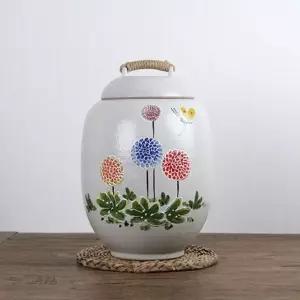 민들레 국산 쌀독 현관소금 10kg 쌀통 소금항아리 잡곡 여주 도자기 쌀독 쌀보관통 단지 쌀통 쌀항아리