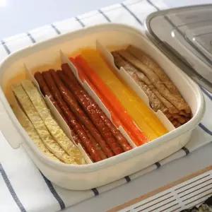 날짜표시 김밥재료 칸칸 보관용기 도시락 김발 증정