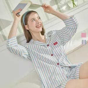 휘게 언더웨어 롤리팝 코튼 파자마 SET_2 Colors 블루핑크 4146735