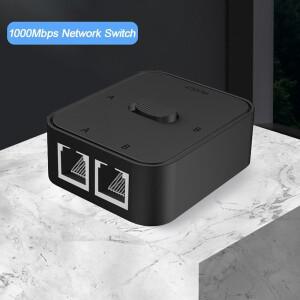 1000Mbps 1 In 2 Out 이더넷 어댑터 RJ45 분배기 Lan 커넥터 Cat 6 rj45 스위치 커플러 PC 노트북 TV 박스