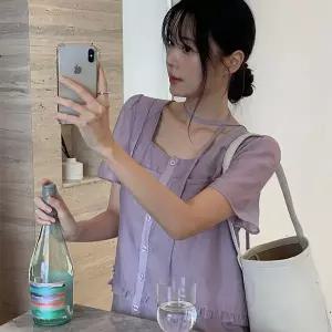 핫핑 [여름하객룩/부해보임X] 레티니 뷔스티에 일체형 셔링 타이 블라우스