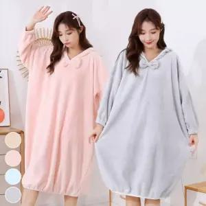 소프트 후드 목욕 가운 ELS-120고급 샤워 샤워면 타올 호텔용