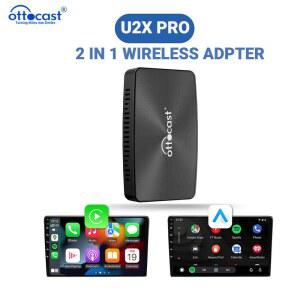카플레이 네비게이션 carplay OTTOCAST U2 X PRO 자동차 액세서리 블루투스 어댑터 무선 카플레이 안드로이드 오토 어댑터 도요타 스코다 현대 호환 체리용 2 in
