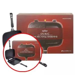 헤이지 C0811 퀸센스 큐빅 패킹 티타늄 양면팬 특대 통구이양면팬 양면팬구이판 생선후라이팬