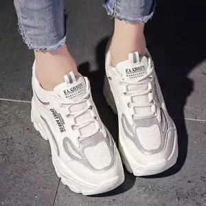여성 225-250 5.5CM 메쉬 키높이 어글리 운동화 스니커즈