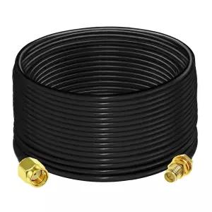 TUOLNK RG58 RP SMA 암-수 케이블 49.2피트 15m RPSMA 연장 점퍼 - RF 라디오 WiFi 안테나 GPS 저손실 동축