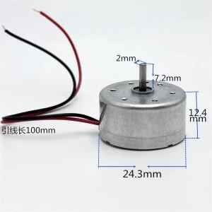 RF-300C-11400 미니 300 모터 저전류 DIY 태양광 발전 장난감 모델 DC 1.5V 3V 7900RPM 마이크로 24mm
