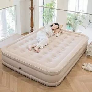 캠핑 에어매트 팽창식 퀸 휴가 침실 활동 여행 2인용 가족 베드 에어메트 40cm 두꺼운