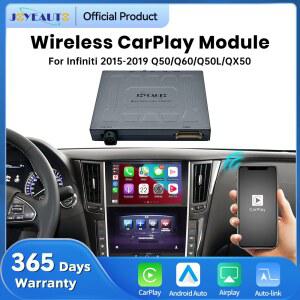 인피니티 2015 2019 Q50 Q60 Q50L QX50용 뉴 조이오토 무선 애플 카플레이 안드로이드 오토 레트로핏 미러링크 에어플레이 카플레이