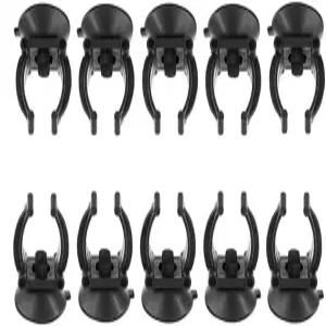ZLmoue 10Pcs 수족관 흡입 컵 클립 18-22mm 검은색 히터 펌프 필터 및 후드용 범용 어항 홀더
