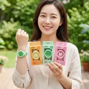 해충 퇴치 팔찌 LED 밴드 모기기피제 방충 차단 벌레 방지
