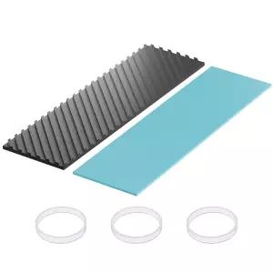 포커스 그래핀 구리 방열판 20x70x1.5mm 비스듬한 고무 밴드 노트북 냉각 PC GPU 칩 VRAM VGA RAM 냉각기