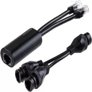 IP 네트워크용 CCTV 카메라 및 PoE 장치 스플리터 컴바이너 어댑터 단일 UTP 케이블로 2대의 연결 가능