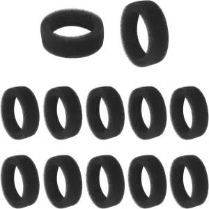 ZZLZX 12PCS 원형 스펀지 필터 반려동물 음용 분수 카트리지 교체 3x1.1x0.35인치 고양이 폼 SMA 800 워터