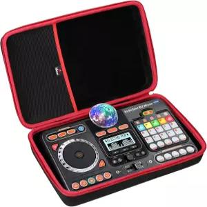 Mchoi 하드 카메이징 케이스는 VTech Kidi Star DJ 믹서/Kidi 믹스에 맞으며 케이블 사용자 가이드 배터리