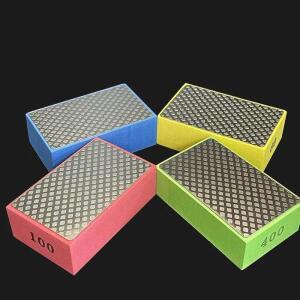 CNC 핸드휠60/100/200/400 # 다이아몬드 핸드 폴리싱 패드 타일 유리 연마 블록 스톤 샌딩 디스크 광택기