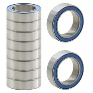 MR128-2RS 딥 그루브 볼 베어링 8x12x3.5mm 10개 이중 고무 씰 크롬강 소형 RC카 드론 전기 모터 정밀