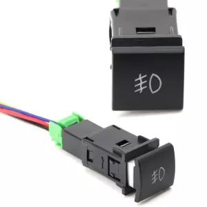 iJDMTOY 공장 스타일 4극 12V 푸시 버튼 스위치 LED 인디케이터 포함 - 안개등 주간주행등 DRL 라이트 바