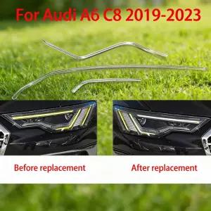 A6 C8 2019-2023 DRL 라이트 가이드 튜브 헤드라이트 앤젤 아이즈 스트립 호환