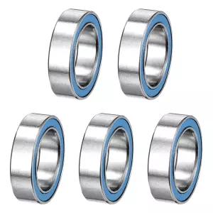 uxcell 5개입 6700-2RS 딥 그루브 볼 베어링 10x15x4mm 이중 고무 밀봉 및 사전 윤활 크롬강 마이크로