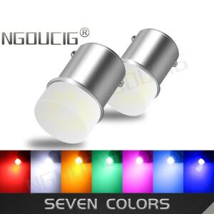 NGOUCIG 2개입 24V 12V BA15S BAY15D 스트로브 플래시 1156 레드 P21W LED 전구 R5W 브레이크 후진 트럭 신